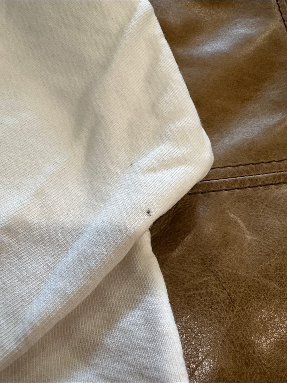MATE the Label Cream Crewneck Sweatshirt Cropped Small - Picture 6 of 9